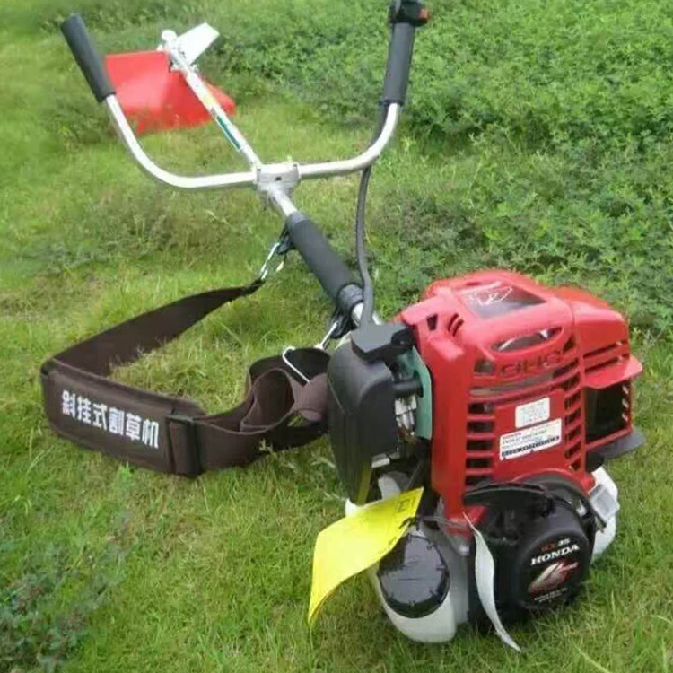 小型汽油自走式割草機簡單靈活二沖程剪草機效率個斜掛式割草機